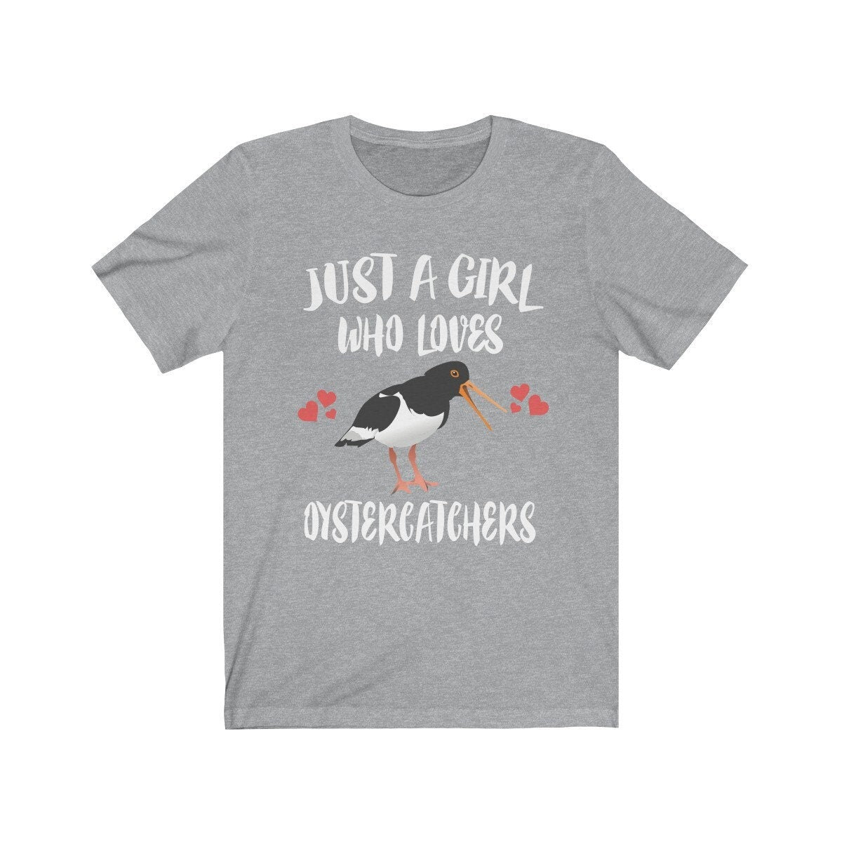 Just A Girl Who Loves Oystercatchers Birds Shirt, Oystercatcher Lover Shirt, Bird Lover Gift, Birding Shirt, Bird Tee, Animal Adult Kids Image 1