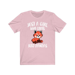 Just a girl who loves red pandas Himalayan bamboo forest animal tee