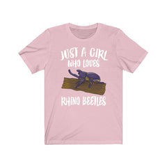Just A Girl Who Loves Rhino Beetles Shirt - rhino beetle print design