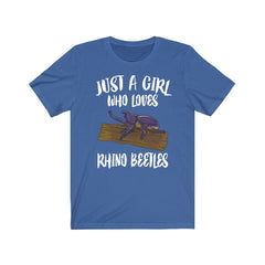 Just A Girl Who Loves Rhino Beetles Shirt - rhino beetle print design