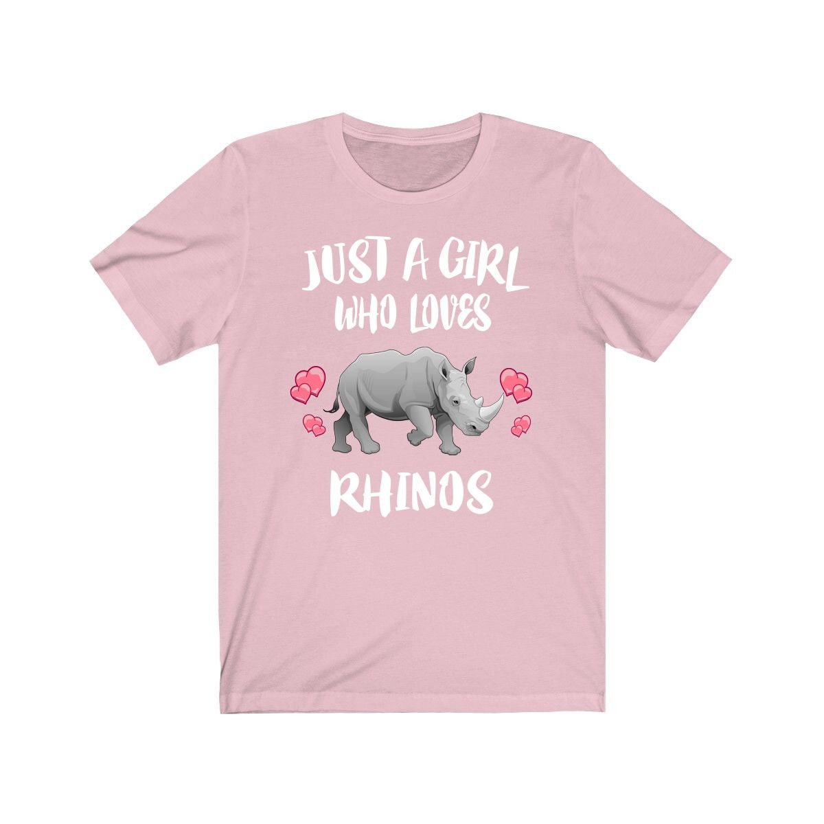 Just A Girl Who Loves Rhinos Shirt - rhino print design