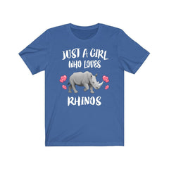Just A Girl Who Loves Rhinos Shirt - rhino print design