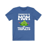 Promoted To Mom Of Triplets Shirt, Mom Of Triplets T-Shirt, Mom Of Triplets Gift Mother Pregnancy Announcement Peas T-Shirt Image 2