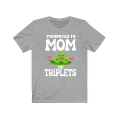 Promoted To Mom Of Triplets Shirt - mom of triplets design