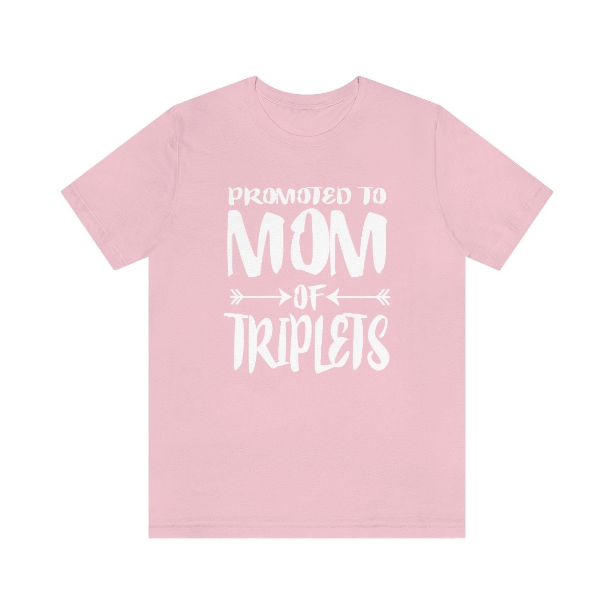 Promoted to mom of triplets peas in a pod pregnancy announcement tee