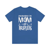 Promoted To Mom Of Triplets Shirt, Mom Of Triplets T-Shirt, Mother Of Triplets Gift Pregnancy Announcement Peas T-Shirt Image 2