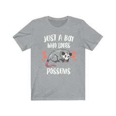 Just A Boy Who Loves Possums Shirt - possum print design