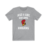 Just A Girl Who Loves Roosters Chicken Shirt, Chicken Lover Shirt, Chicken Lover Gift, Chicken Shirt, Rooster Shirt, Animal Adult Kids Image 1