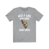 Just A Girl Who Loves Slow Loris Shirt, Slow Loris Lover Shirt, Slow Loris Lover Gift, Slow Loris Shirt, Slow Loris Shirt, Animal Adult Kids Image 4