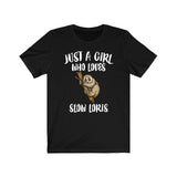 Just A Girl Who Loves Slow Loris Shirt, Slow Loris Lover Shirt, Slow Loris Lover Gift, Slow Loris Shirt, Slow Loris Shirt, Animal Adult Kids Image 2