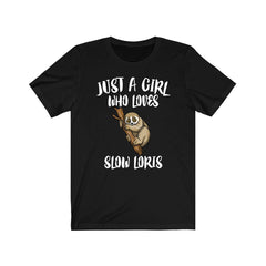 Just A Girl Who Loves Slow Loris Shirt - slow loris print design