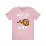 Just A Girl Who Loves Snakes Shirt, Snake Lover Shirt, Snakes Lover Gift, Python Lover Shirt, Python Shirt, Animal Adult Kids Image 3