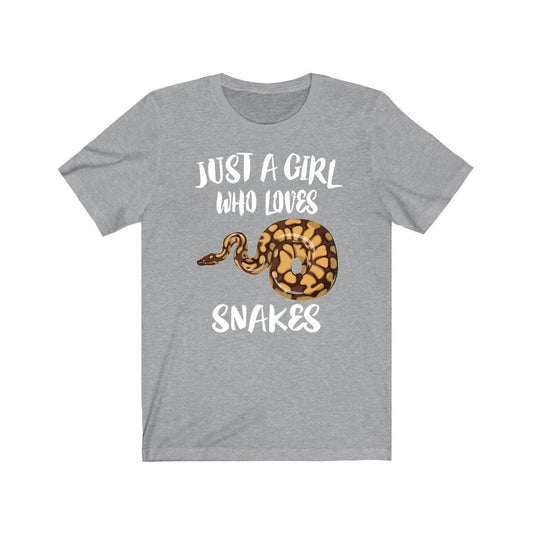 Just a girl who loves snakes reptile python parent lover tee