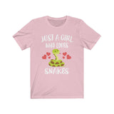 Just A Girl Who Loves Snakes Shirt, Snake Lover Shirt, Snakes Lover Gift, Snake Lover Shirt, Snake Shirt, Animal Adult Kids Image 3