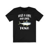 Just A Girl Who Loves Tuna Fish Shirt, Tuna Lover Shirt, Tuna Lover Gift, Tuna Lover Shirt, Tuna Shirt, Animal Adult Kids Image 1