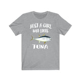 Just A Girl Who Loves Tuna Fish Shirt, Tuna Lover Shirt, Tuna Lover Gift, Tuna Lover Shirt, Tuna Shirt, Animal Adult Kids Image 2