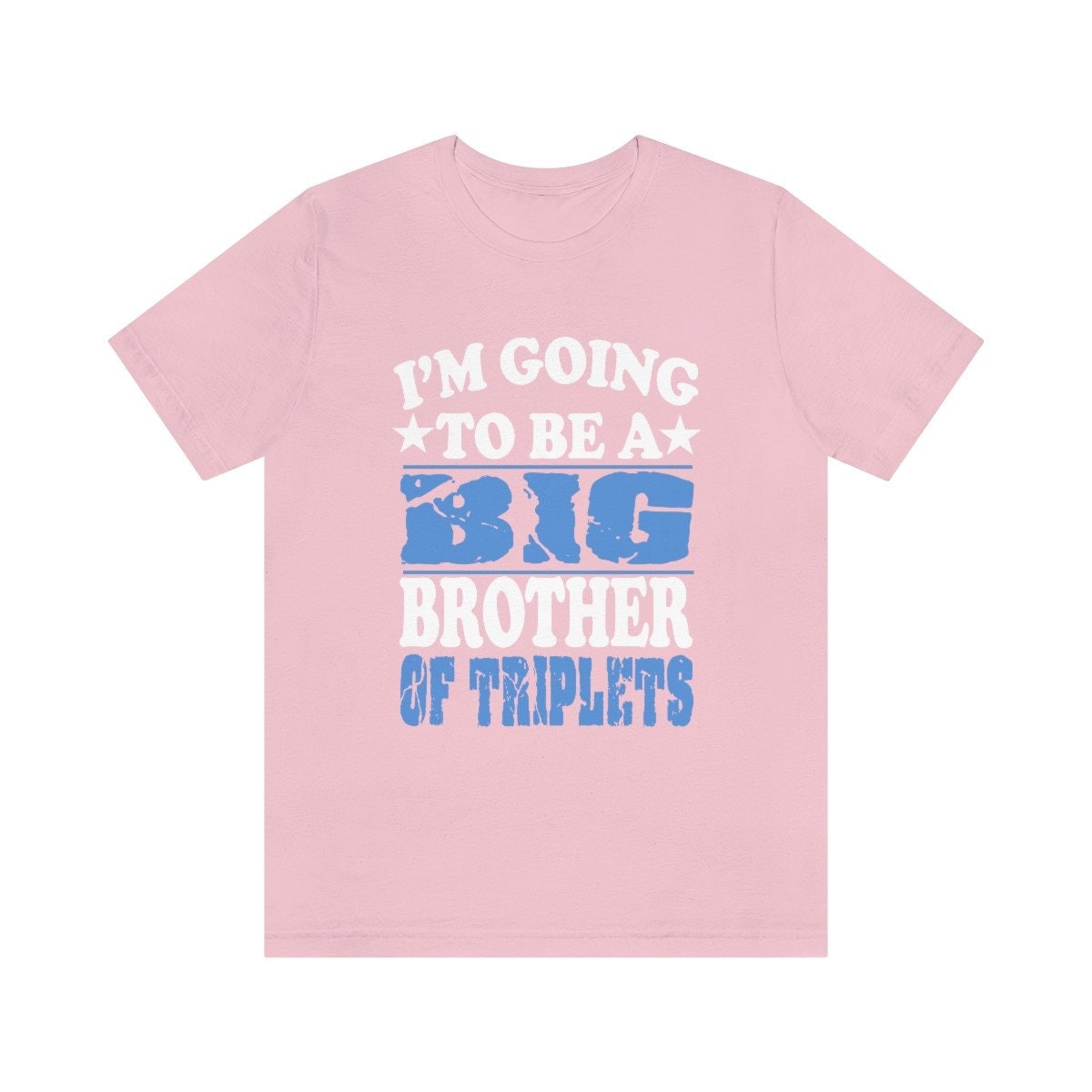 I am going to be a big brother of triplets sibling announcement tee