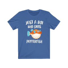 Just A Boy Who Loves Pufferfish Shirt - pufferfish print design