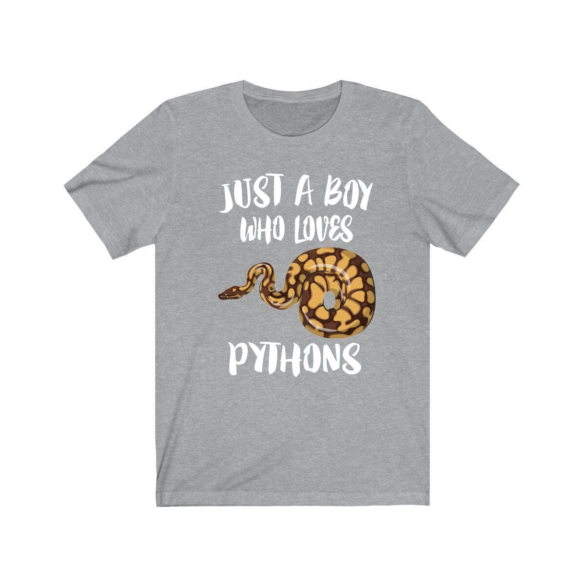 Python T-Shirt for Boys - python snake print design