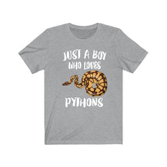 Python T-Shirt for Boys - python snake print design