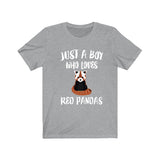 Just A Boy Who Loves Red Pandas Shirt, Red Panda Lover Shirt, Red Panda Shirt, Red Panda Lover Gift, Animal Shirt Image 1