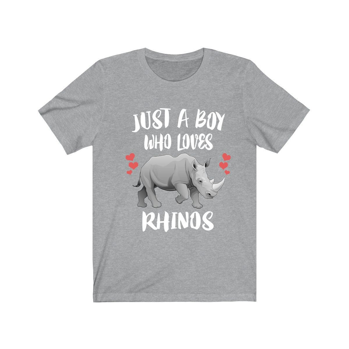 Just A Boy Who Loves Rhinos Animal Shirt - rhino print design