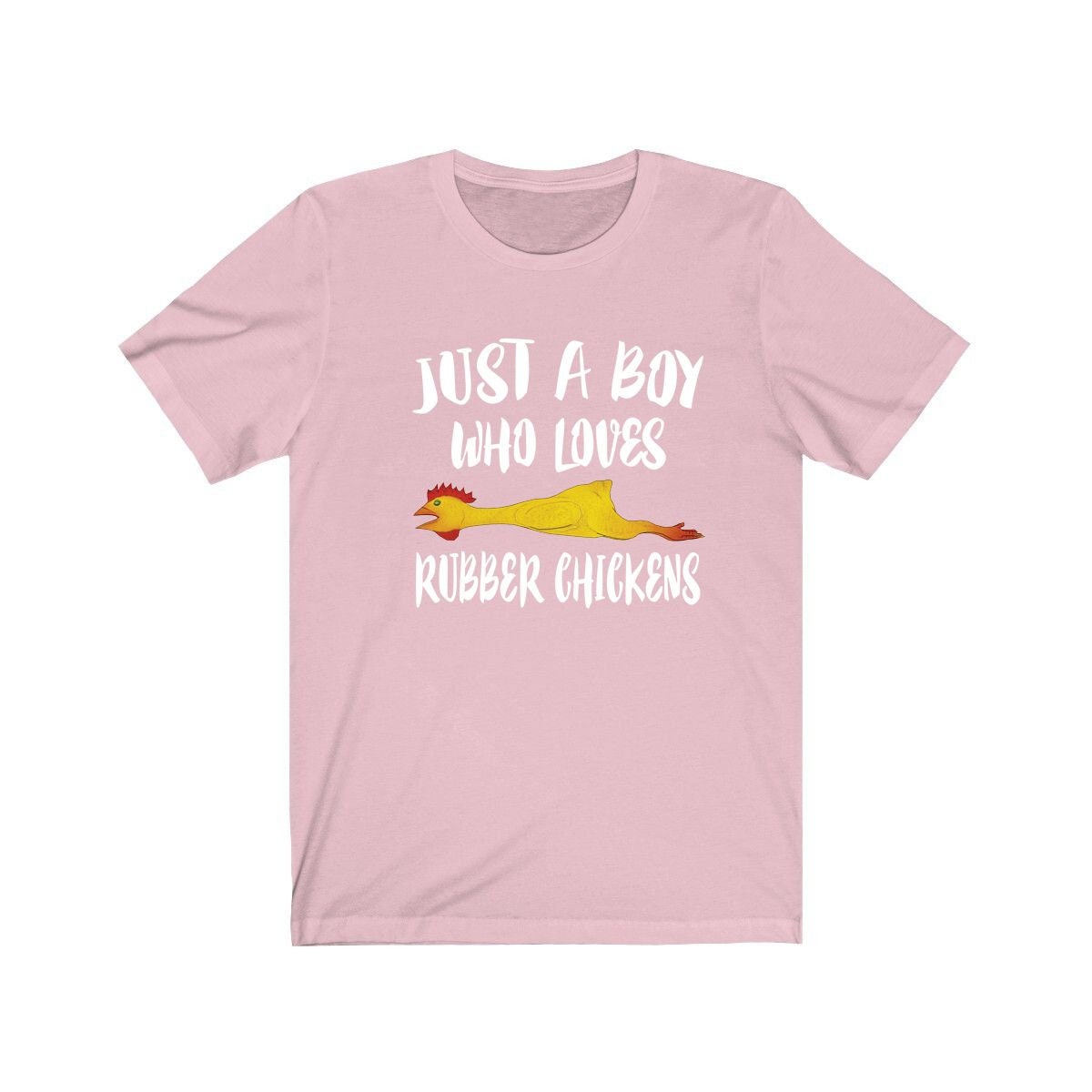 Just A Boy Who Loves Rubber Chicken Shirt - rubber chicken print design