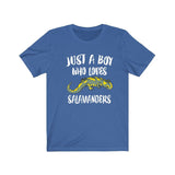 Just A Boy Who Loves Salamanders Lizards Shirt, Salamander Lover Shirt, Salamander Shirt, Salamander Lover Gift, Animal Shirt Image 2