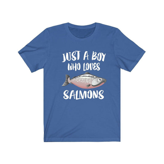 Just A Boy Who Loves Salmons Fish Shirt - salmon print design