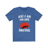 Just A Boy Who Loves Tomatoes Vegetable Shirt, Tomato Lover Shirt, Vegan Shirt, Vegetable Lover Gift, Animal Shirt Image 3