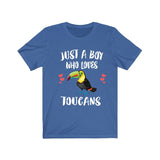 Just A Boy Who Loves Toucans Shirt, Toucan Lover Shirt, Toucan Shirt, Birding Lover Gift, Animal Shirt Image 1