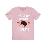 Just A Boy Who Loves Turkeys Bird Shirt, Turkey Lover Shirt, Turkey Shirt, Turkey Lover Gift, Animal Shirt Image 4