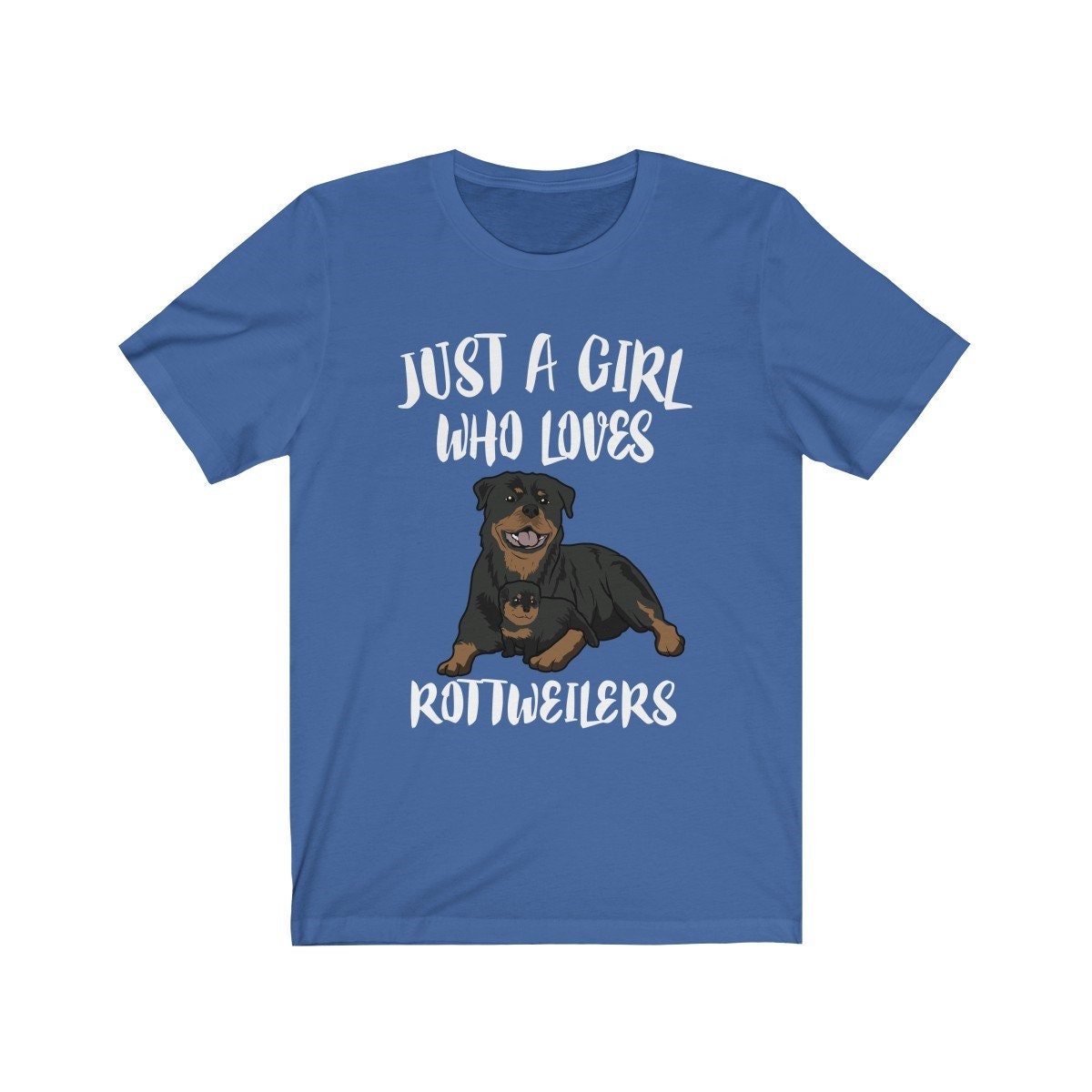 Rottweiler Girl T-Shirt - rottweiler print design