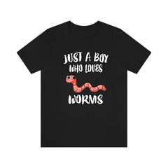 Just A Boy Who Loves Worms Shirt - worm print design