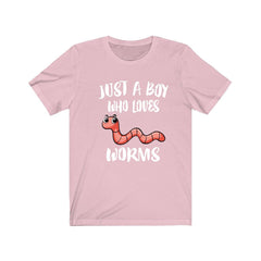 Just A Boy Who Loves Worms Shirt - worm print design