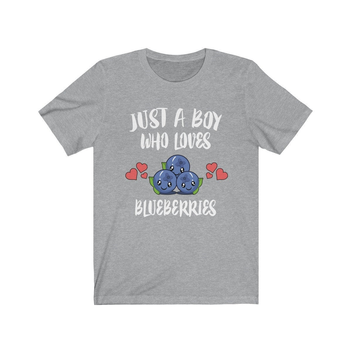 Just A Boy Who Loves Blueberries Shirt, Fruit Vegan Shirt, Blueberry Shirt, Blueberry Lover Shirt, Adult Toddler Infant Kids Gift T-Shirt Image 1