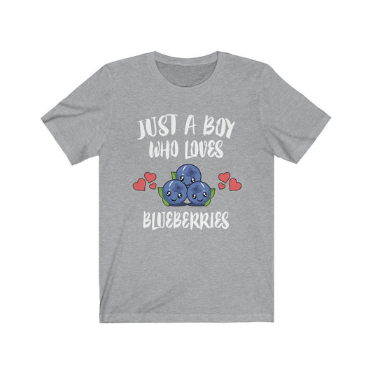 Just a boy who loves blueberries fresh fruit foodie lover tee