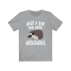 Just A Boy Who Loves Hedgehogs Shirt - hedgehog print design