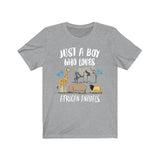 Just A Boy Who Loves African Animals Shirt, Elephant Lover Shirt, Lion Shirt, Giraffe Lover Gift,  Adult Toddler Infant Kids Gift T-Shirt Image 2