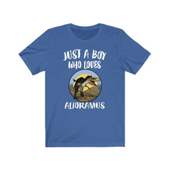 Just A Boy Who Loves Alioramus Dinosaur Shirt - Alioramus print design