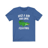 Just A Boy Who Loves Alligators Shirt, Alligator Lover Shirt, Alligator Shirt, Alligator Lover Gift, Adult Toddler Kids T-Shirt Image 3