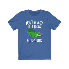 Just A Boy Who Loves Alligators Shirt - alligator print design