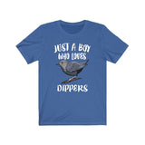 Just A Boy Who Loves Dippers Birds Shirt, Bird Lover Shirt, Birding Shirt, Birding Lover Gift, Adult Toddler Kids T-Shirt Image 2
