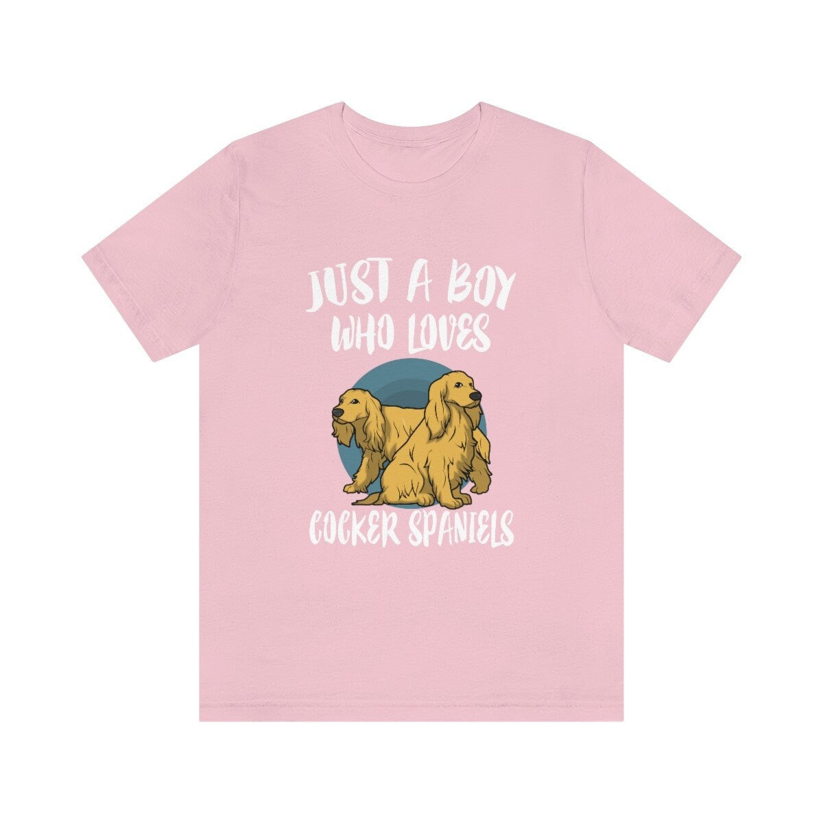 Just A Boy Who Loves Cocker Spaniels Shirt - Cocker Spaniel print design