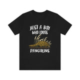 Just A Boy Who Loves Pangolins Shirt, Pangolin Lover Shirt, Pangolin Shirt, Pangolin Lover Gift, Animal Adult Kids T-Shirt Image 3