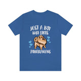 Just A Boy Who Loves Pomeranians Dog Shirt, Pomeranian Lover Shirt, Pomeranian Shirt, Dog Lover Gift, Animal Adult Kids T-Shirt Image 3