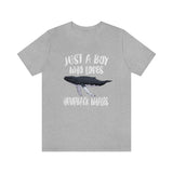 Just A Boy Who Loves Humpback Whales Shirt, Humpback Whale Lover Shirt, Humpback Whale Shirt, Whale Gift, Animal Adult Kids T-Shirt Image 1