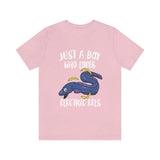 Just A Boy Who Loves Electric Eels Shirt, Electric Eel Lover Shirt, Electric Eel Shirt, Eel Gift, Animal Adult Kids T-Shirt Image 4