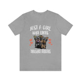 Just A Girl Who Loves Yorkshire Terriers Dogs Shirt, Yorkshire Terrier Shirt, Dog Lover Gift, Dog Lover Shirt,  Adult Toddler Gift T-Shirt Image 1
