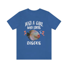 Discus Fish T-Shirt for Girls - discus fish print design